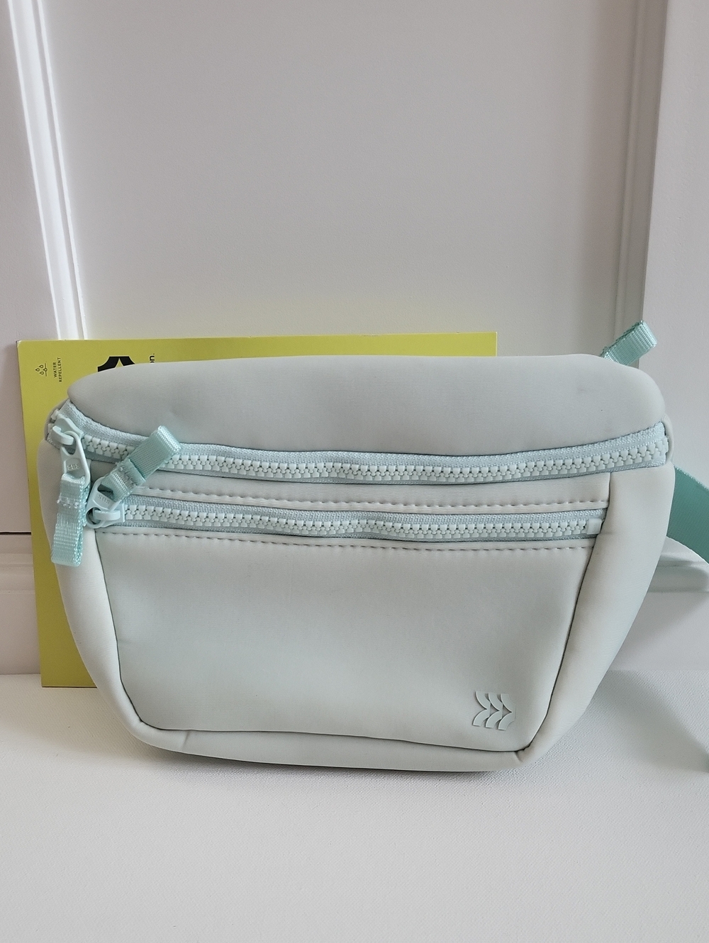 NWT All in Motion Mint Polyester Waist Pack Belt Bag, Zip, Adjustable, Pockets
